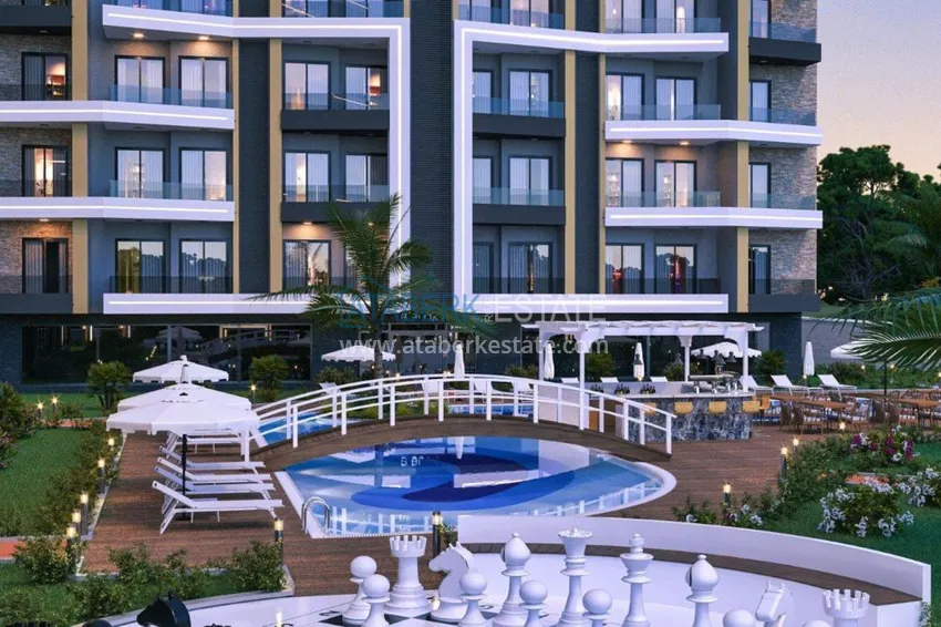 An investment-attractive project of a family residential complex in the Avsallar district 12 