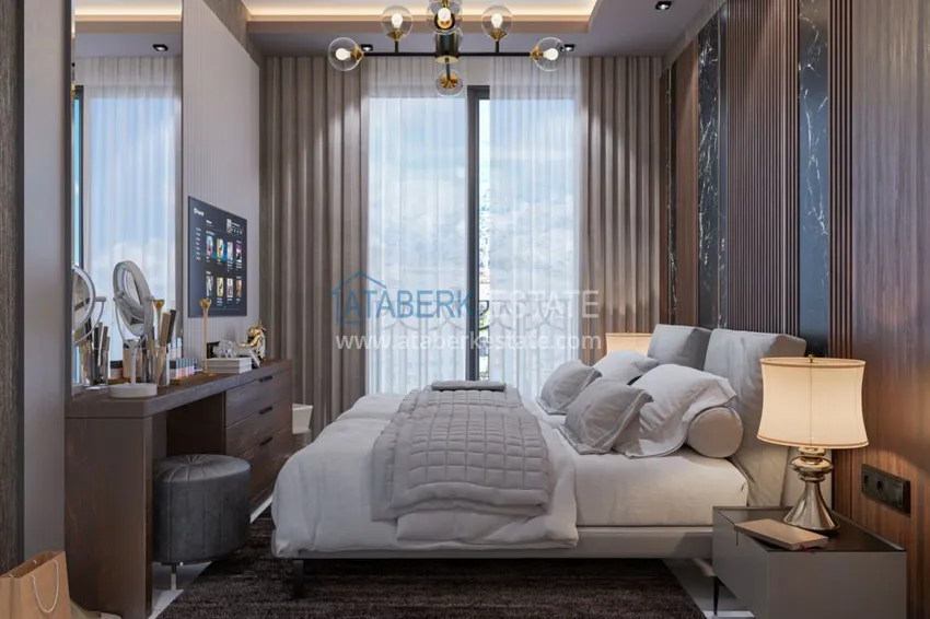 Purchase  A new comfort-class residential complex in the center of Alanya. Primary property in Alanya 6 