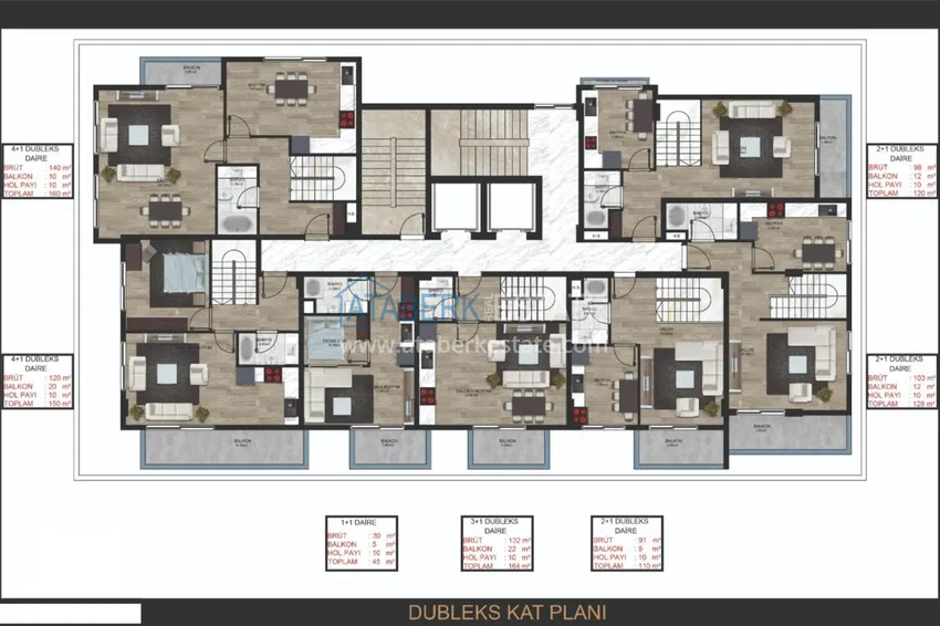 Buy cheap Apartments in Mahmutlar of various layouts in a complex under construction 2 