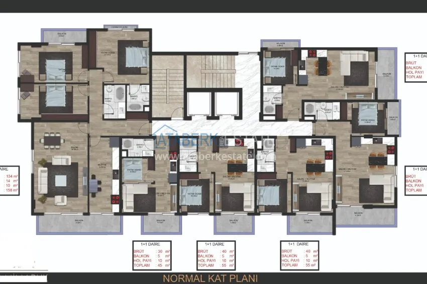 Buy cheap Apartments in Mahmutlar of various layouts in a complex under construction 3 