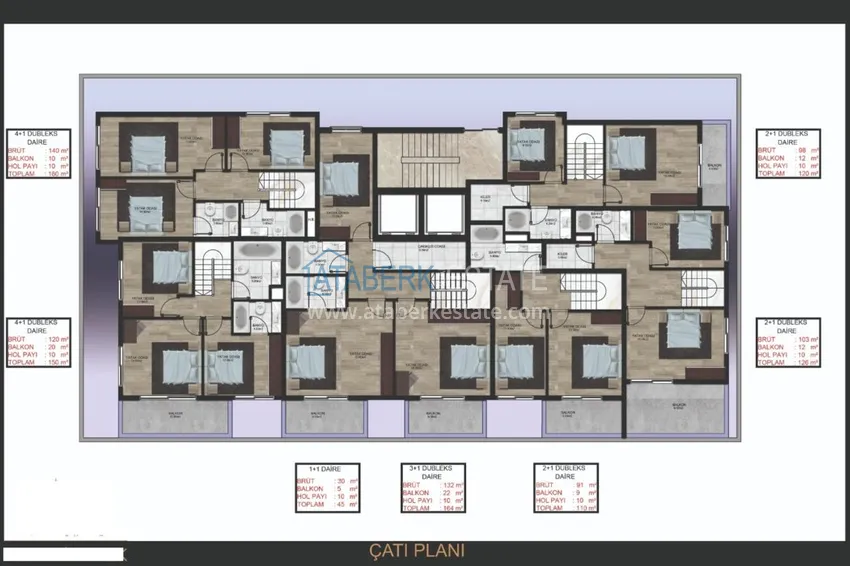 Buy cheap Apartments in Mahmutlar of various layouts in a complex under construction 4 