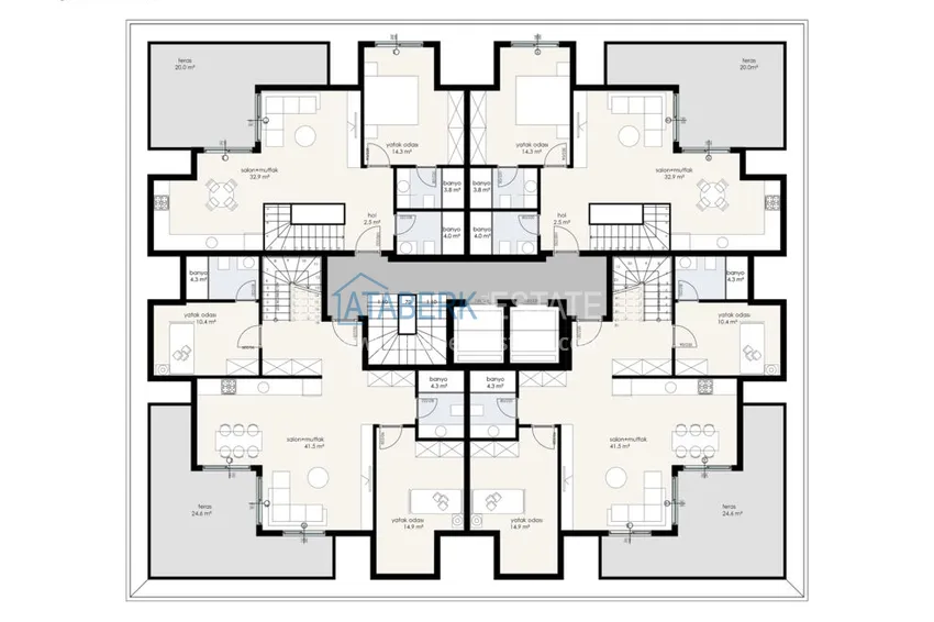 Buy cheap New project of a residential complex in Oba - Alanya 4 