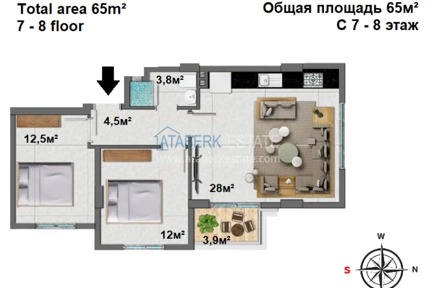 Buy cheap Apartments at affordable prices from the developer in Mahmutlar 14