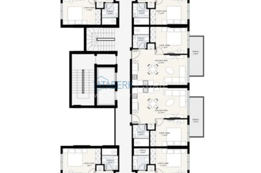 Buy cheap A new investment-attractive project in the center of Alanya - Cleopatra beach area 1