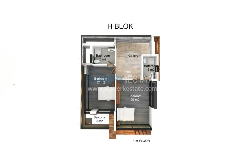 Buy cheap A complex of luxury villas - Kargicak district, Alanya. Citizenship Real Estate 5 