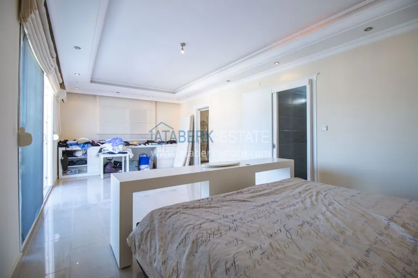 One-bedroom apartment in Kestel with a sea view in an exclusive complex 18 