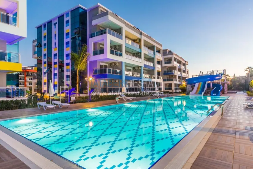 One-bedroom apartment in Kestel with a sea view in an exclusive complex 1 