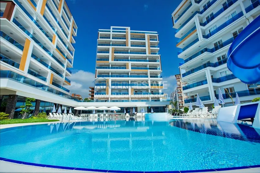 Apartment for rent in Tosmur - 2 bedrooms, modern interior, near the sea B28 5 