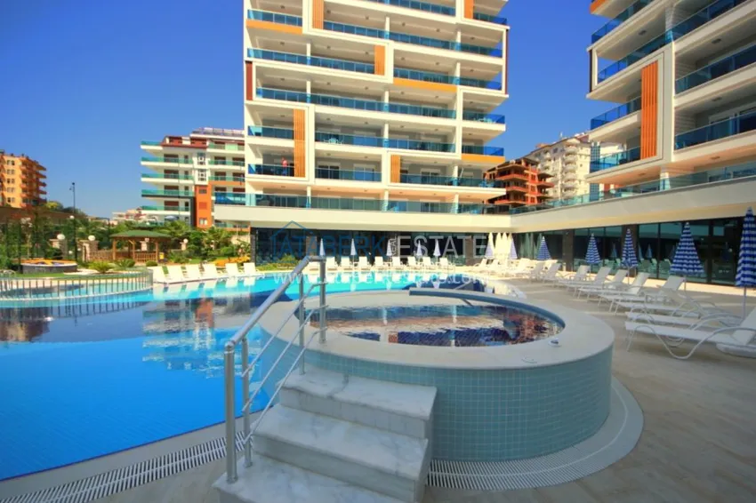 Apartment for rent in Tosmur - 2 bedrooms, modern interior, near the sea B28 8 