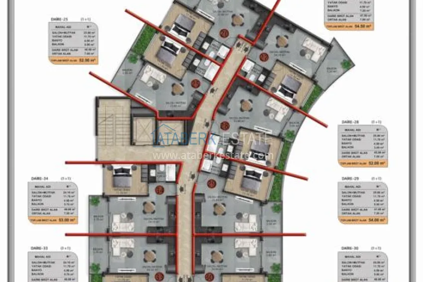 Buy cheap Elegant premium residential complex in Oba, Alanya 3 