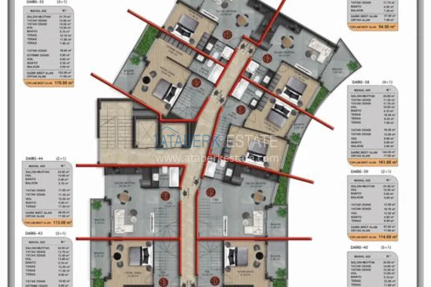 Buy cheap Elegant premium residential complex in Oba, Alanya 4 