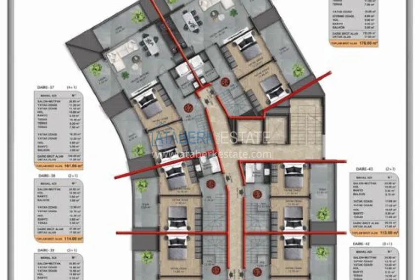 Buy cheap Elegant premium residential complex in Oba, Alanya 13 