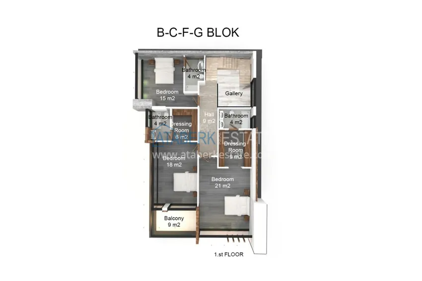 Buy cheap A complex of luxury villas - Kargicak district, Alanya. Citizenship Real Estate 3 