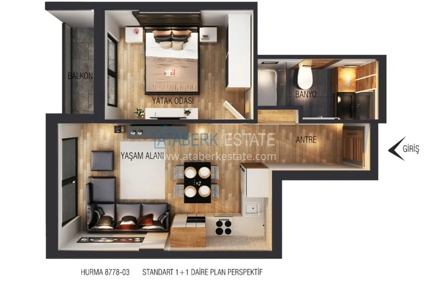 Buy cheap Apartments in Antalya Konyaalti district - Hurma in a complex under construction 1 