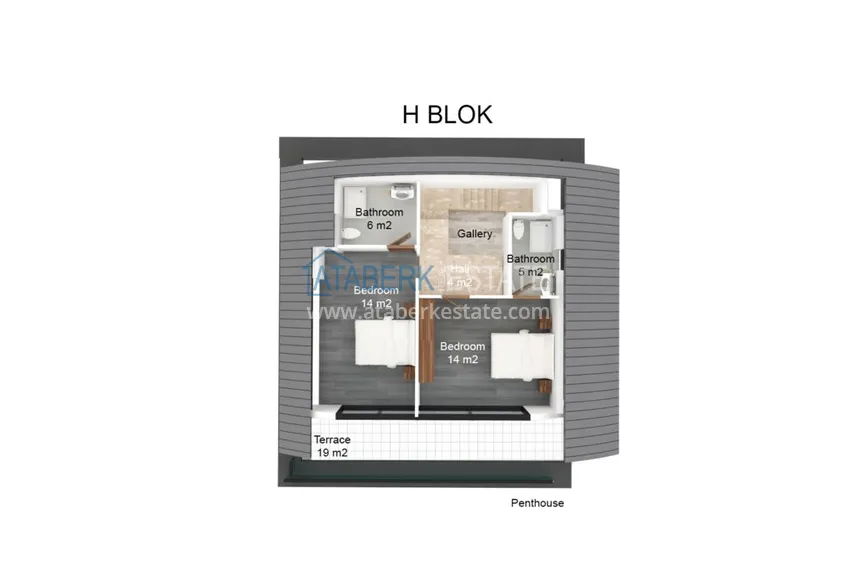 Buy cheap A complex of luxury villas - Kargicak district, Alanya. Citizenship Real Estate 6 