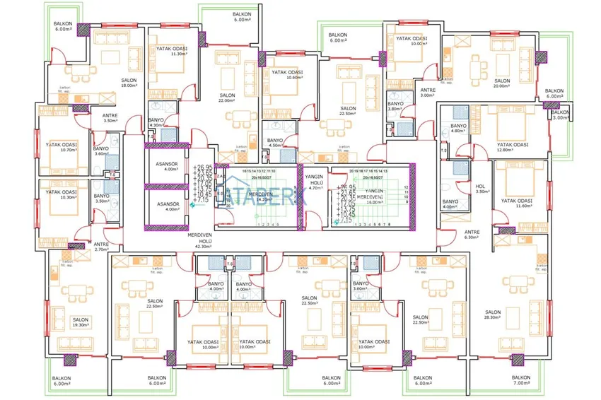 Buy cheap A new project of a multi-apartment residential complex in the very center of Mahmutlar 3 