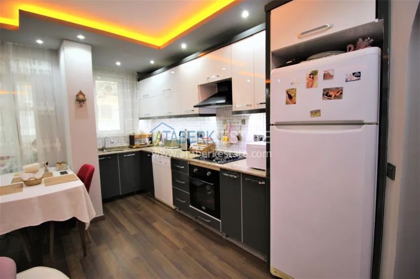 Purchase  Two-room apartment in Mahmutlar with furniture and a glazed balcony 12 