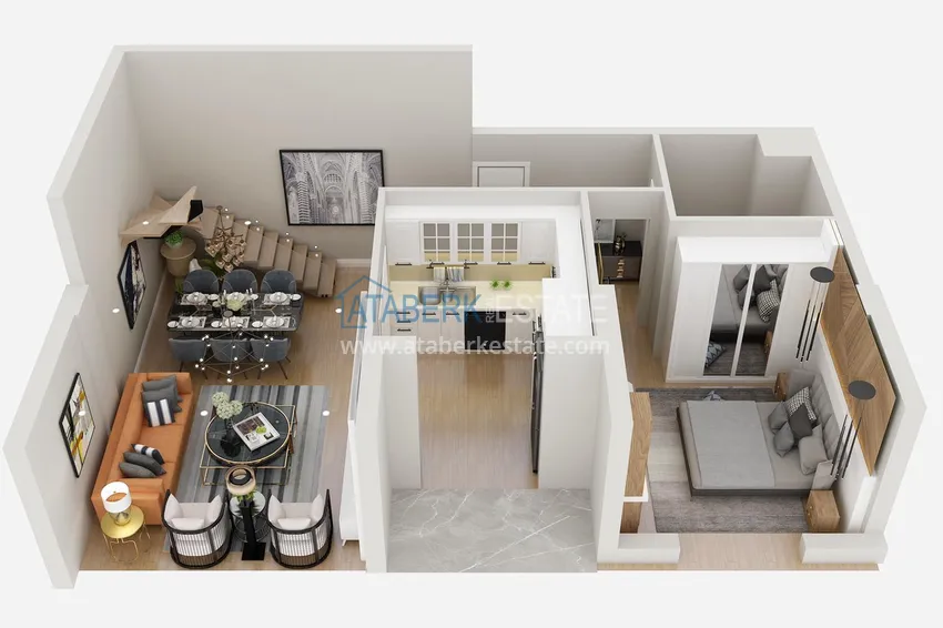 Buy cheap Apartments in Antalya - Konyaalti in a complex under construction with interest-free installments 3 