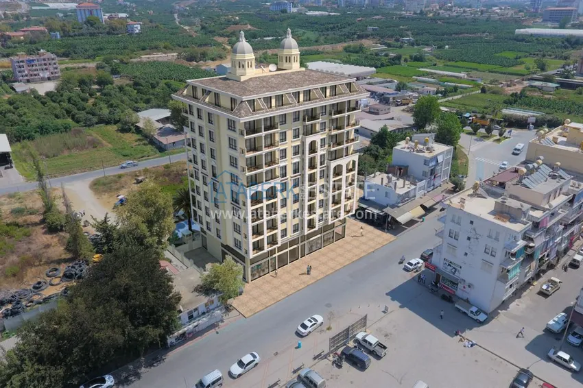 A new project of a multi-apartment residential complex in the very center of Mahmutlar 4 