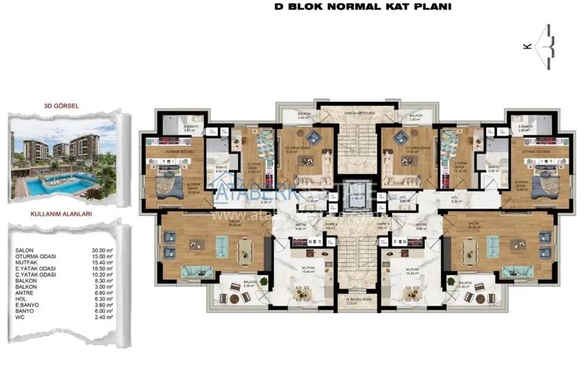 Buy cheap New investment project of a multi-apartment residential complex in Antalya Kepez district 10