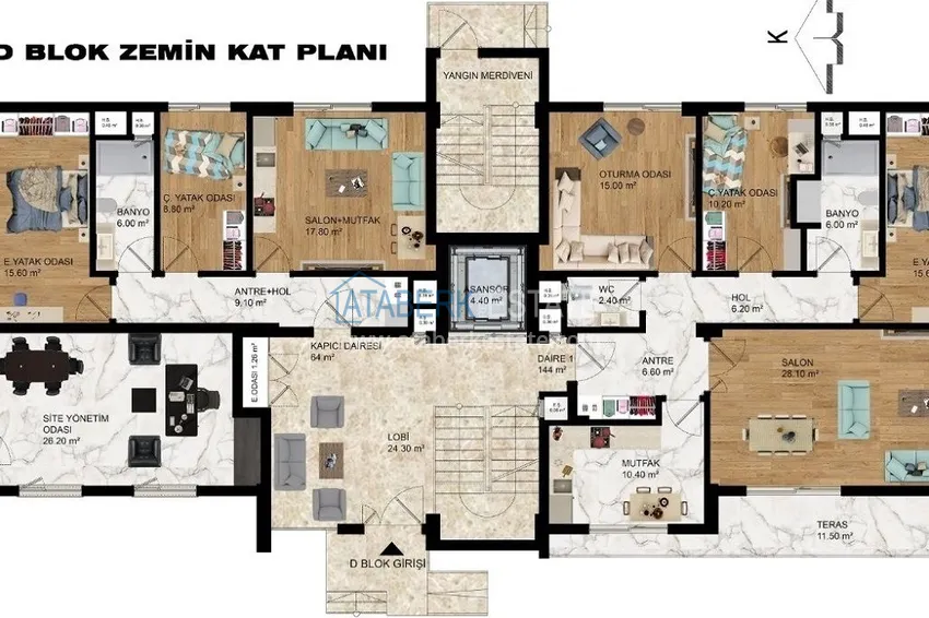 Buy cheap New investment project of a multi-apartment residential complex in Antalya Kepez district 11