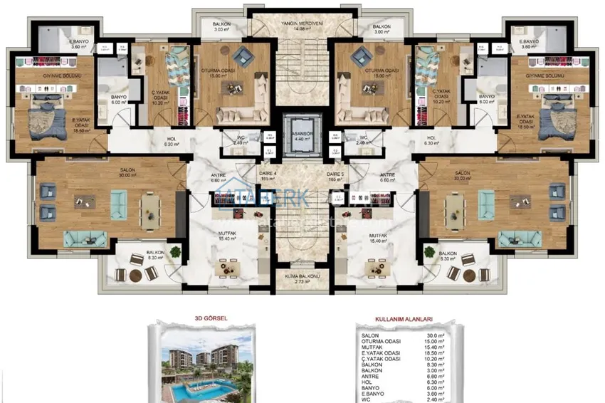 Buy cheap New investment project of a multi-apartment residential complex in Antalya Kepez district 16