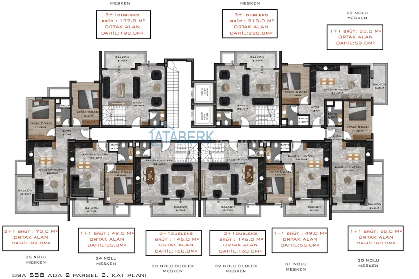 Buy cheap 🔥Our project. Investment project of a residential complex in Oba - Alanya 6 