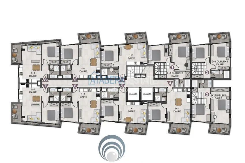 Buy cheap Apartment in the Oba area with a fine finish from the investor 3 