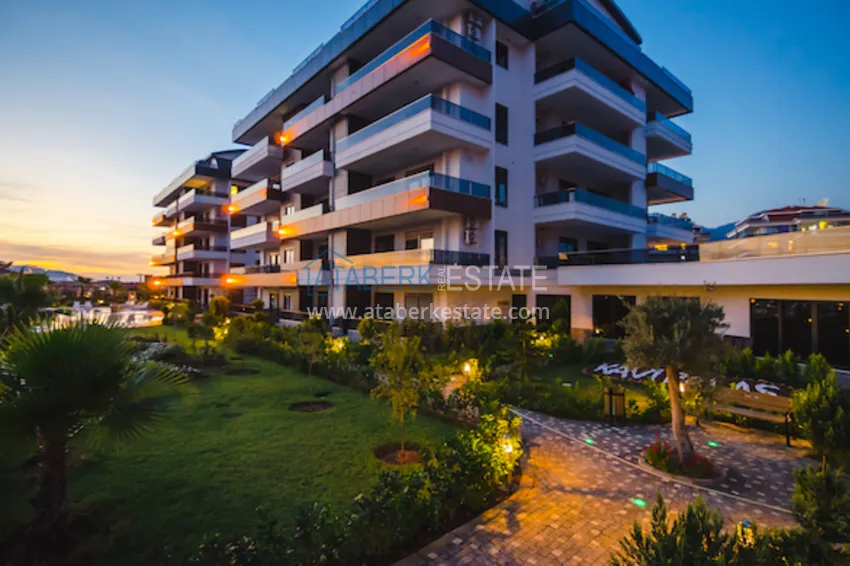 Apartment in Oba with furniture and a large balcony in a prestigious complex 10 