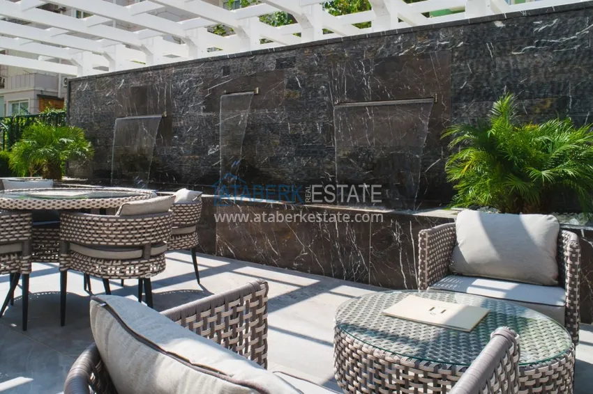 Furnished apartment in Oba with sea and mountain views. Real estate for a residence permit 16 