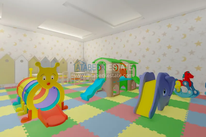 A new project of a multi-apartment residential complex in the very center of Mahmutlar 9 