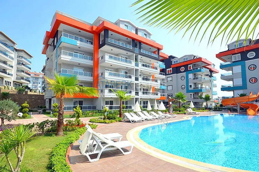 Garden duplex in the Kestel area in an elite class complex 1 