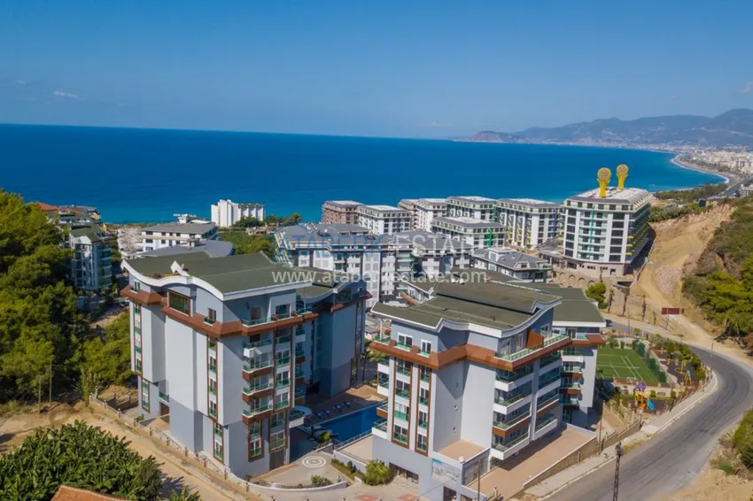 Apartment in Kargicak with new furniture in a prestigious residential complex 1 