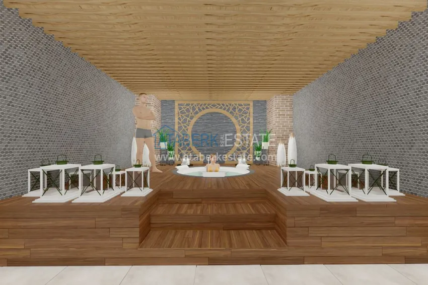 A new project of a multi-apartment residential complex in the very center of Mahmutlar 10 