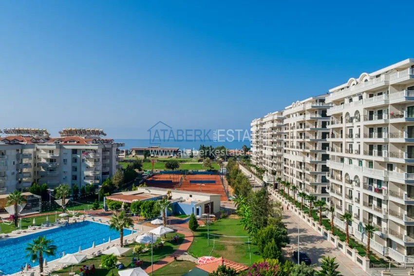 Furnished apartment in Oba with sea and mountain views. Real estate for a residence permit 1 