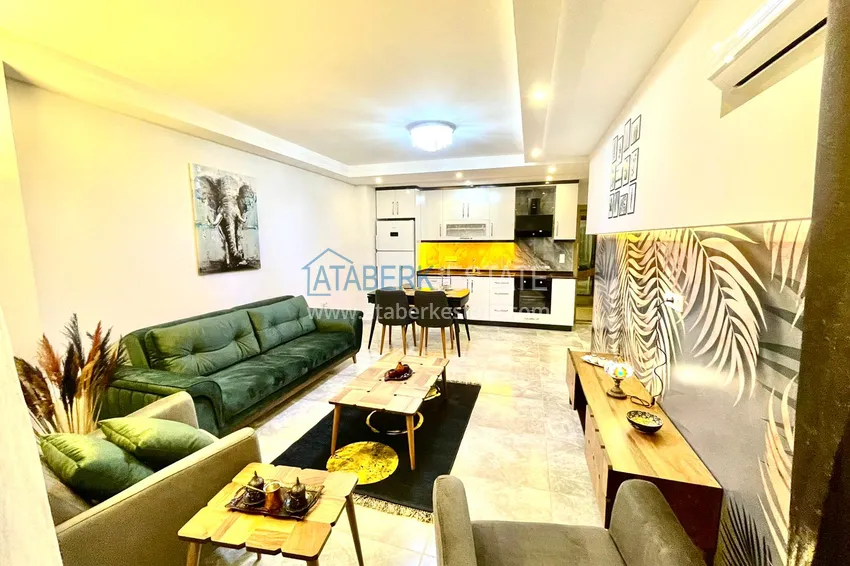 Purchase  Apartment in Kargicak with new furniture in a prestigious residential complex 1 