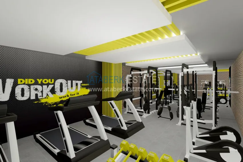 A new project of a multi-apartment residential complex in the very center of Mahmutlar 8 