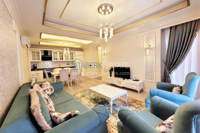 Purchase  Furnished apartment in Oba with sea and mountain views. Real estate for a residence permit 5 