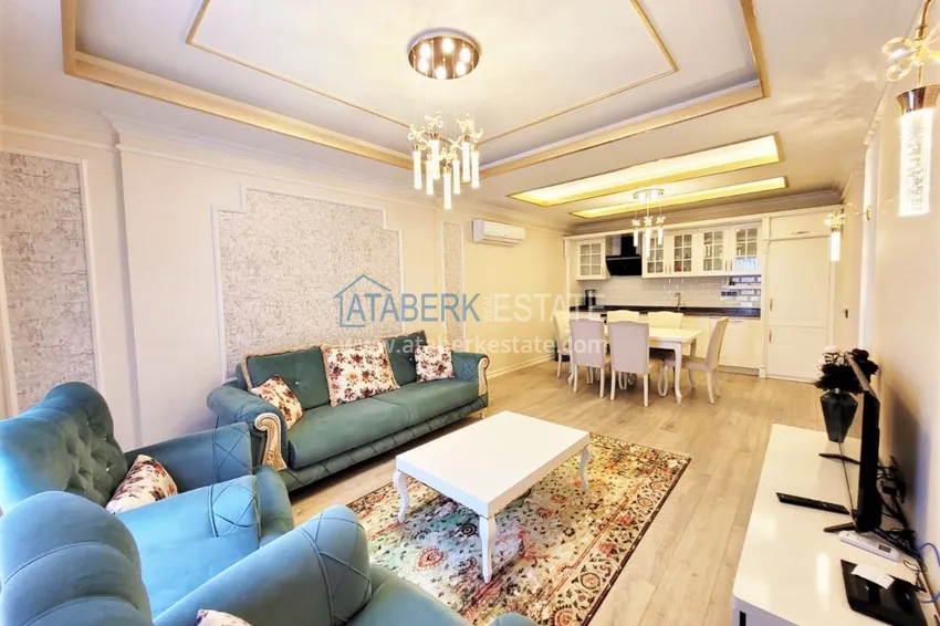 Purchase  Furnished apartment in Oba with sea and mountain views. Real estate for a residence permit 6 