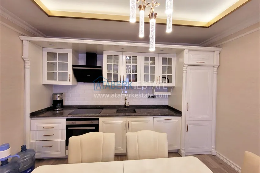 Purchase  Furnished apartment in Oba with sea and mountain views. Real estate for a residence permit 7 