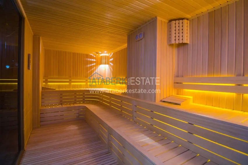 Furnished apartment in Oba with sea and mountain views. Real estate for a residence permit 40 