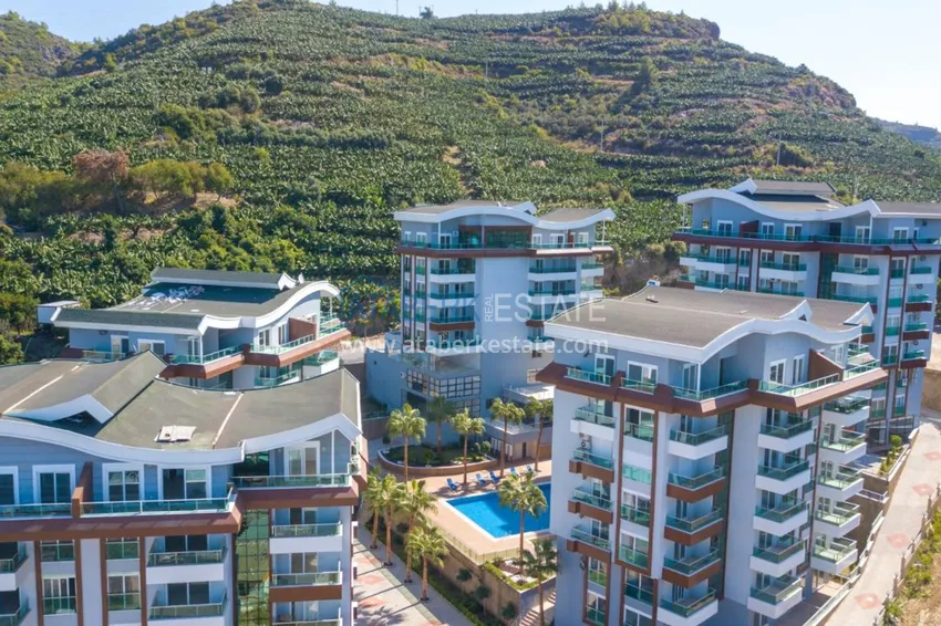 Apartment in Kargicak with new furniture in a prestigious residential complex 3 