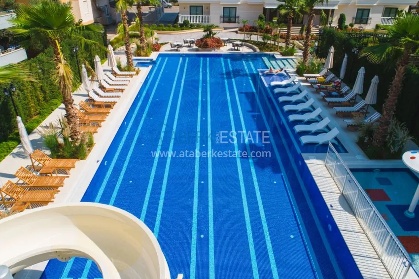 Furnished apartment in Oba with sea and mountain views. Real estate for a residence permit 4 