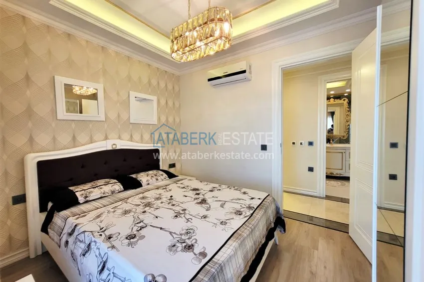 Purchase  Furnished apartment in Oba with sea and mountain views. Real estate for a residence permit 12 