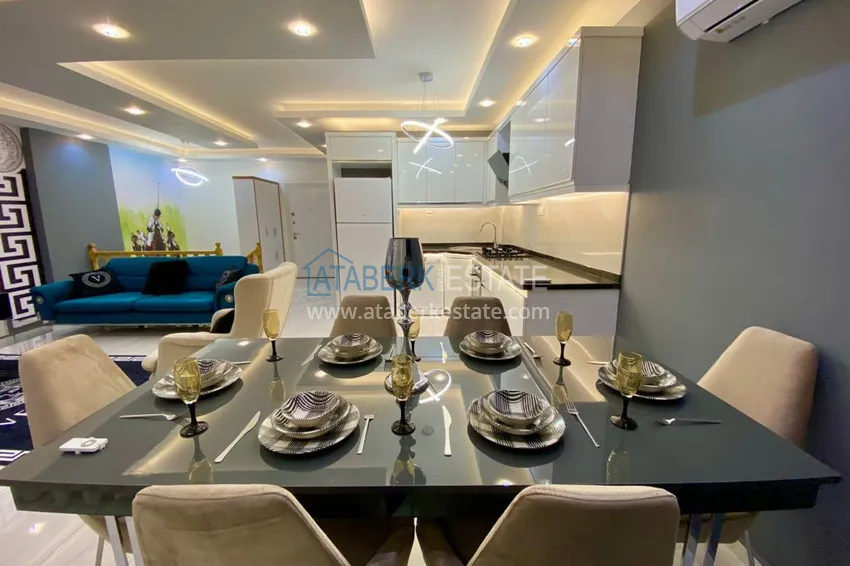 Purchase  Duplex penthouse in Mahmutlar with furniture in a comfortable complex 5 