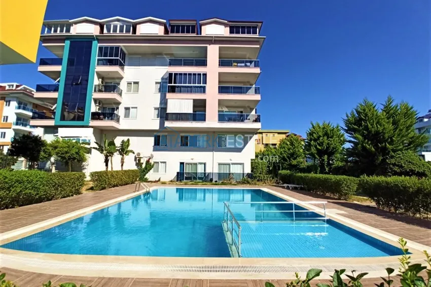 Furnished studio in Kestel area with sea view in a modern complex 5 