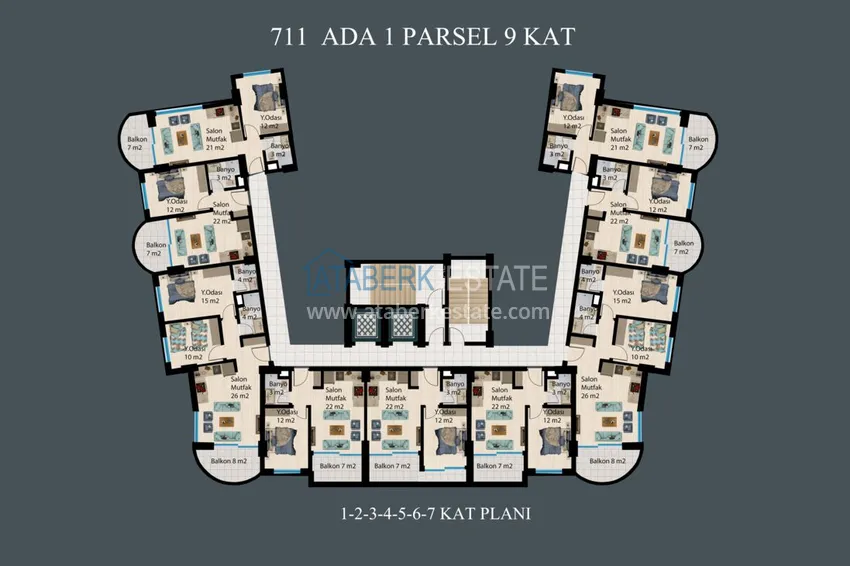 Buy cheap Apartments with installments up to 2 years in Alanya, Demirtas district — a new residential complex  6 