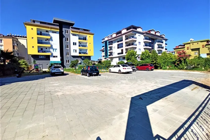 Furnished studio in Kestel area with sea view in a modern complex 7 