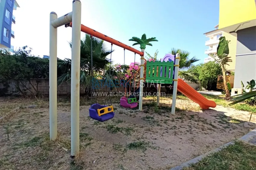 Furnished studio in Kestel area with sea view in a modern complex 8 