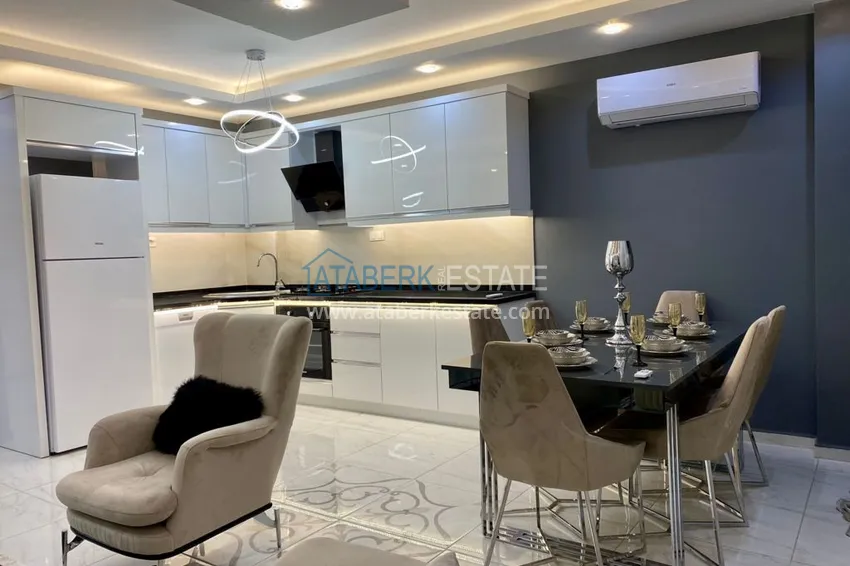 Purchase  Duplex penthouse in Mahmutlar with furniture in a comfortable complex 10 